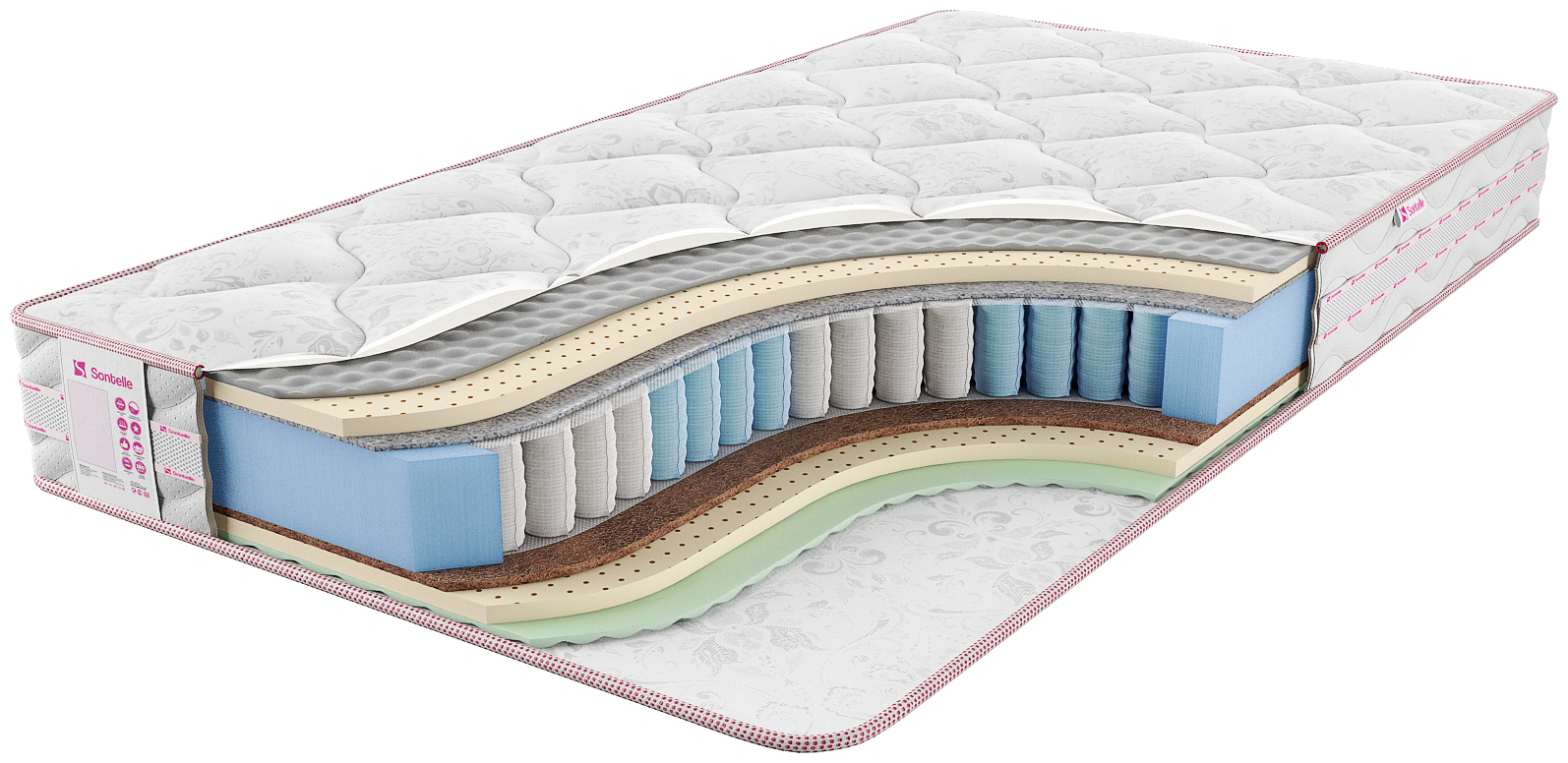 Матрас с независимыми пружинами Sontelle Vivre Castom mils 200x200