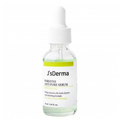 JsDerma Porefine Anti Pore Serum Сыворотка для сужения пор лица, 30 мл сыворотка dermedic для сужения пор pore minimizing serum 30 мл