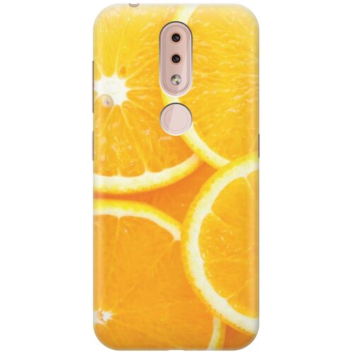 GOSSO Ультратонкий силиконовый чехол-накладка для Nokia 4.2 с принтом Апельсины