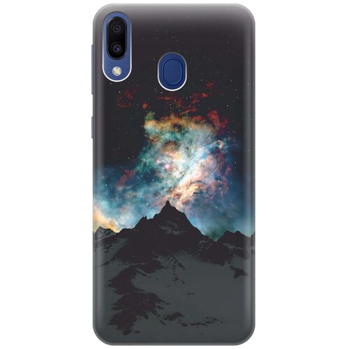 фото Gosso ультратонкий силиконовый чехол-накладка для samsung galaxy m20 с принтом "горы и звезды"