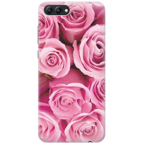 фото Cиликоновый чехол на honor v10 / хонор в10 с принтом "букет роз" gosso