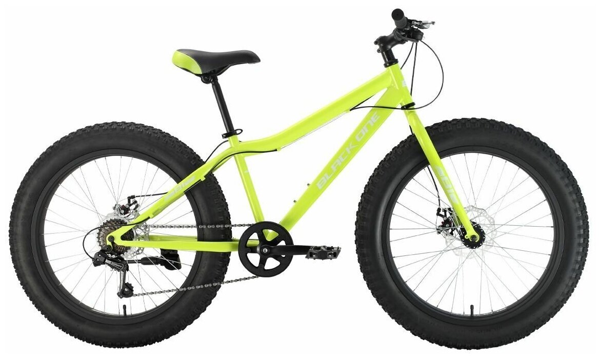 Велосипед Black One Monster 24 D (2022) 14.5" зелёный/белый/зеленый