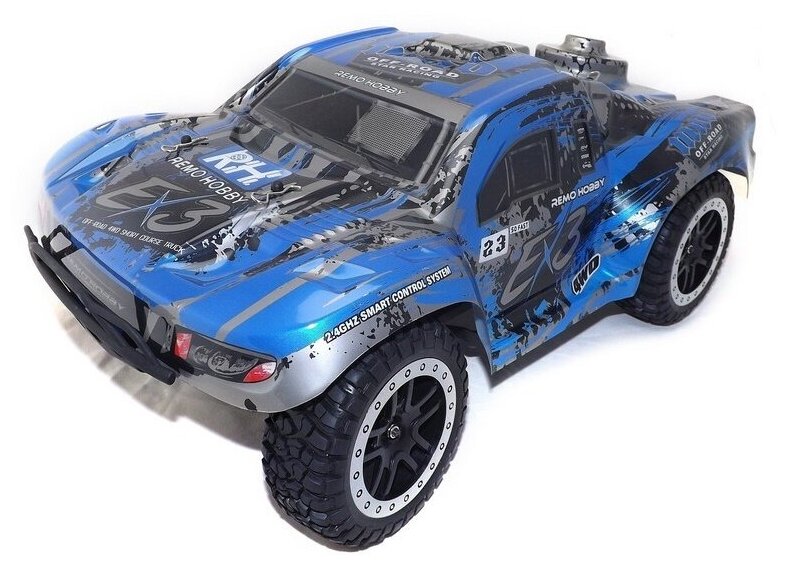 Радиоуправляемый шорт-корс Remo Hobby EX3 (синий) 4WD 2.4G 1/10 RTR