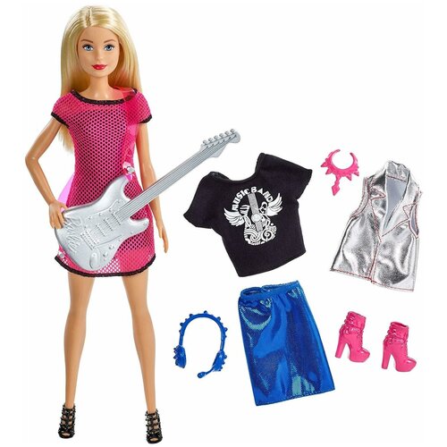 Купить Кукла Barbie Рок-звезда, 30 см, GDJ34, Куклы и пупсы