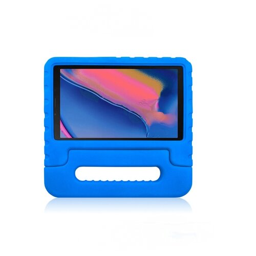 фото Противоударный ударопрочный силиконовый детский чехол-бампер-пенал mypads для samsung galaxy tab a 8.0 (2019) sm-t290 / t295 голубой