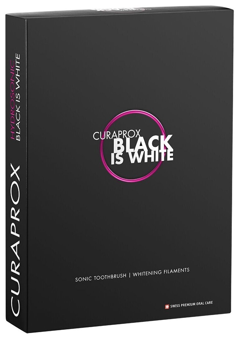 Звуковая зубная щетка Hydrosonic Black is White в наборе