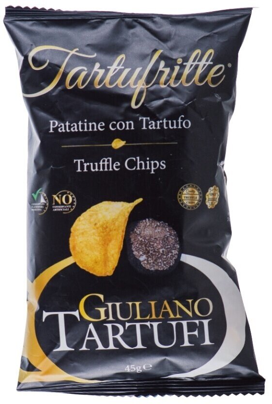 Чипсы картофельные Giuliano Tartufi с черным трюфелем Patatine con Tartufo
