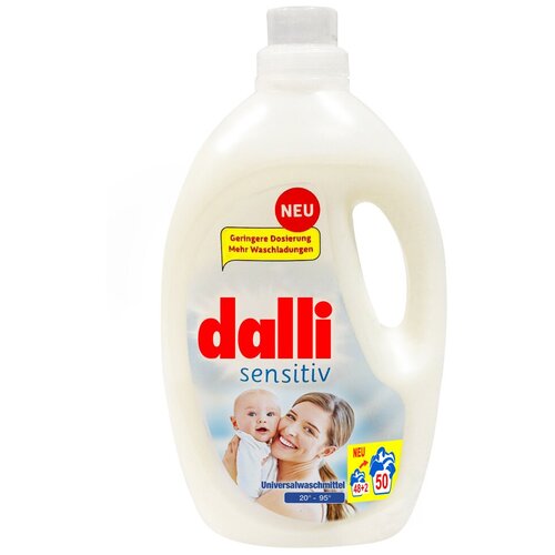 Гель для стирки Dalli Sensitiv для детского белого и цветного белья, 20 стирок, 1.1 л, бутылка