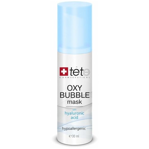 TETe Cosmeceutical Oxy Bubble Mask Кислородная пенная маска для лица, 1000 г, 30 мл кислородно пенная маска tete cosmeceutical oxy bubble mask 30 мл