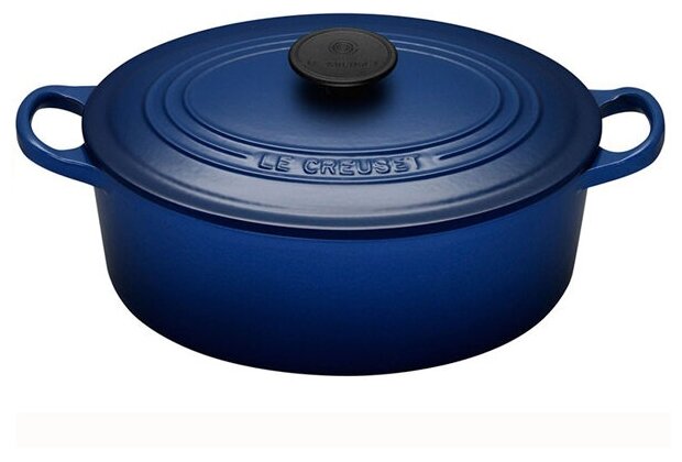 Утятница 29 см 4,7 л, синий, чугун, Le Creuset