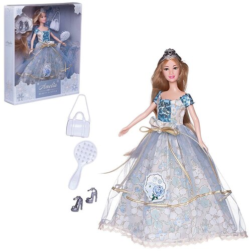 Кукла ABtoys "Бал принцессы" в длинном платье, светлые волосы 30см PT-01608