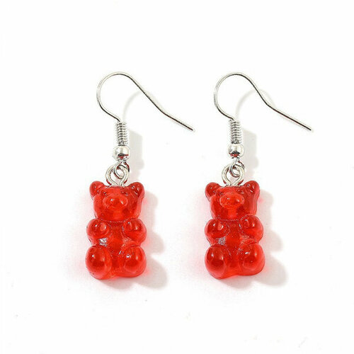Серьги красный 179₽