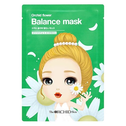 THE ORCHID SKIN Маска для лица тканевая восстанавливающая Balance Mask, 25 г