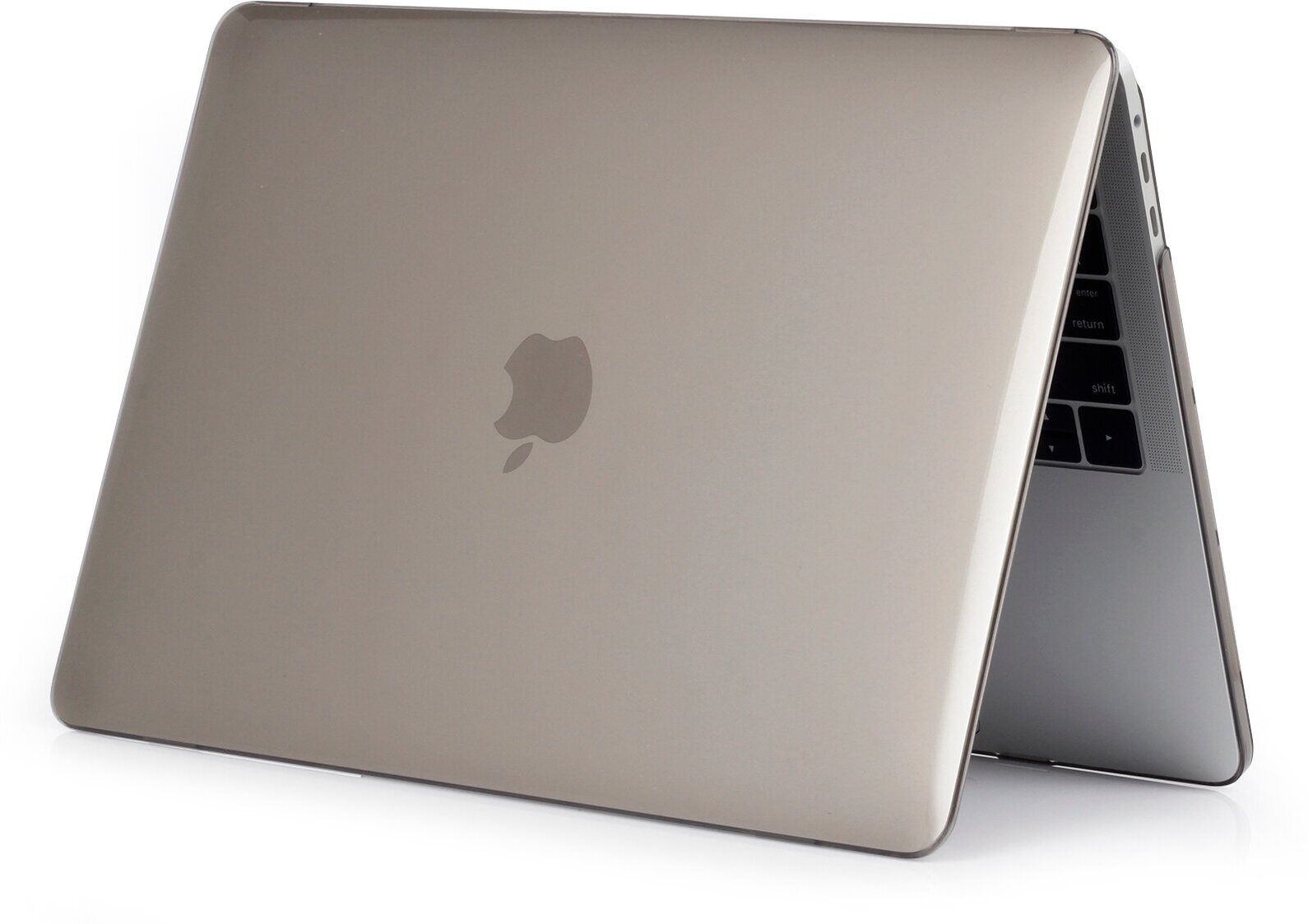Чехол для ноутбука Apple Macbook Pro 13.3 A1706 / A1708 / A1989 / A2159 / A2289 / A2251 (2016-2021 года) - серый, глянец