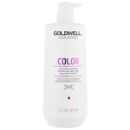 Goldwell шампунь Dualsenses Color Brilliance, 1000 мл шампунь для волос goldwell шампунь для блеска окрашенных волос dualsenses color brilliance shampoo