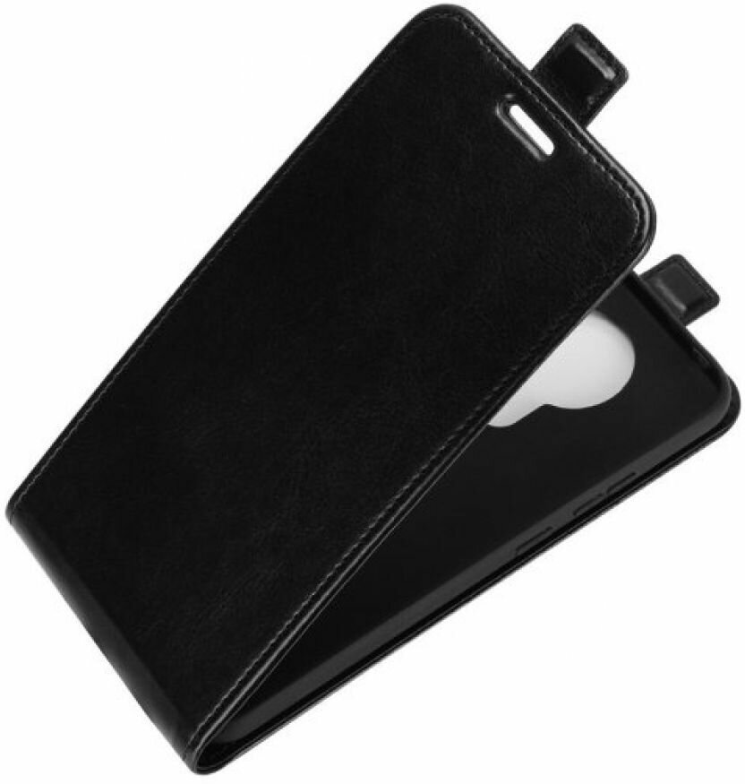 Flip вертикальный эко кожаный чехол книжка Nokia 3.4 черный
