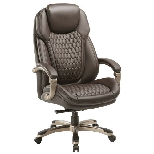 фото Компьютерное кресло бюрократ t-9917 для руководителя, обивка: искусственная кожа, цвет: коричневый