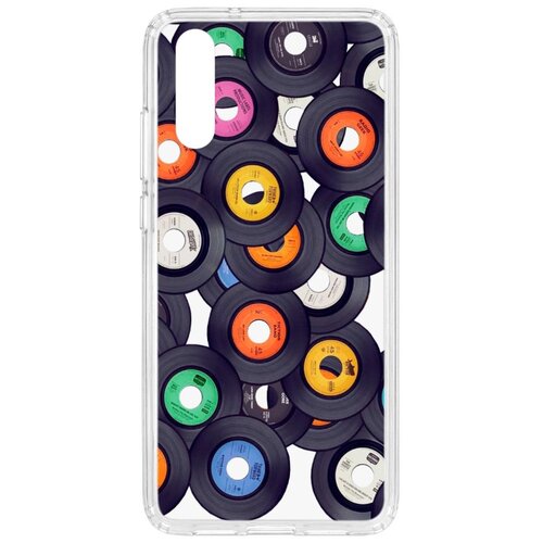 фото Чехол на huawei p20 kruche print виниловые пластинки