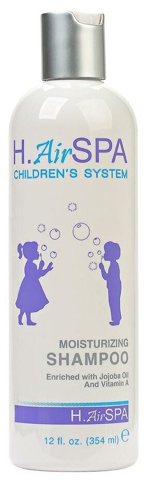 H.AIRSPA Childrens System Moisturizing Shampoo - Шампунь детский увлажняющий с маслом жожоба и витамином А 236 мл