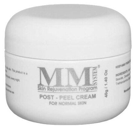Крем для лица и шеи после пилинга для нормальной и комбинированной кожи Mene&Moy System Post Peel Cream for Normal Skin, 40 г