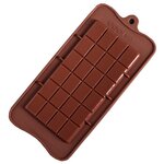 Форма для шоколада Доляна Большая плитка, 1 ячейка - изображение