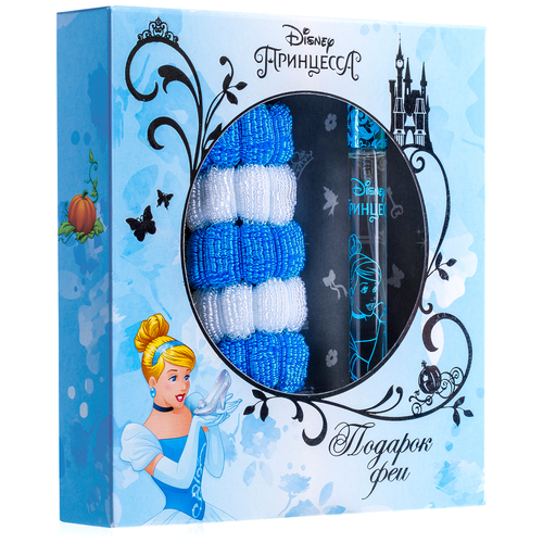 KPK Parfum Детский Disney Принцесса Подарок феи Набор душистая вода (eds) 15мл, резинка для волос 5шт