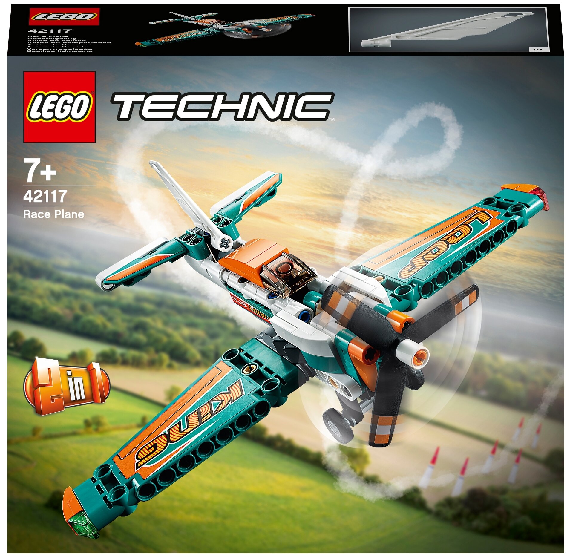 Конструктор LEGO Technic 42117 Гоночный самолёт, 154 дет.