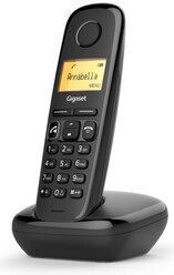 Дополнительная трубка DECT Gigaset A270H HSB RUS S30852-H2864-S301 черная для A170/270