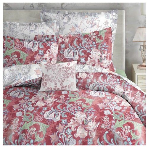 фото Постельное белье 2-спальное mona liza jane, сатин, 50 х 70 и 70 х 70 см, berry rose