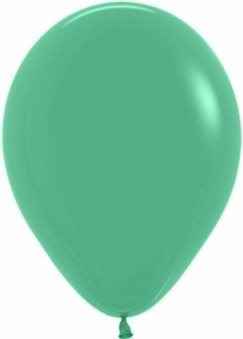Шарики воздушные (12'/30 см) Зеленый (030), пастель, 12 шт. набор шаров на праздник
