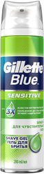 Гель для бритья Blue Sensitive Gillette, 196 г, 200 мл