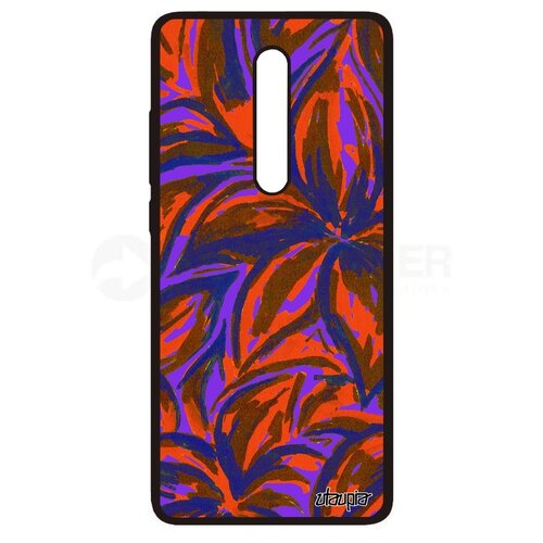 фото Чехол на mi 9t, "цветочный узор" лепестки бутон utaupia