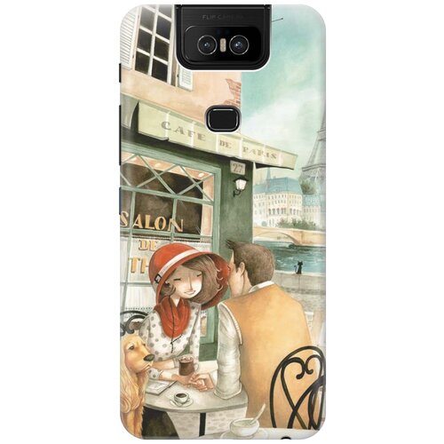 фото Re:pa накладка transparent для asus zenfone 6 zs630kl с принтом "sweet paris"