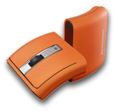 Беспроводная мышь Lenovo Wireless Laser Mouse N70, оранжевый