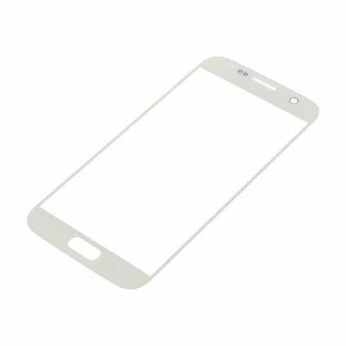 Стекло модуля для Samsung G930 Galaxy S7, белый, AA