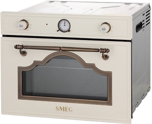 Микроволновая печь встраиваемая Smeg SF4750MPO, бежевый - фотография № 14