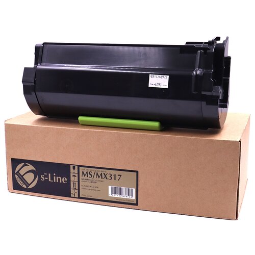 Картридж Булат S-Line 51B5000, 2500 стр, черный чип lexmark ms317dn mx317dn ms417dn mx417dn ms517dn mx517de ms617dn mx617de 51b5000 black 2 5k ch lms317 2 5k