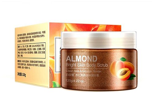 BioAqua Скраб для тела Almond, 120 мл, 120 г