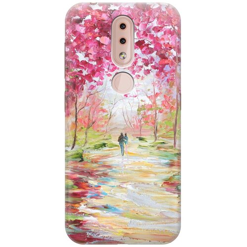 фото Re:paчехол - накладка artcolor для nokia 4.2 с принтом "весенняя роща"