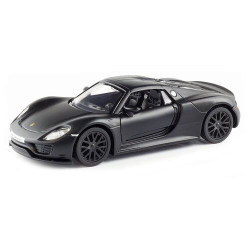 Легковой автомобиль RMZ City Porsche 918 Spyder (554030M) 1:32, 12.7 см, матовый черный легковой автомобиль rmz city porsche 918 spyder 554030m 1 32 12 7 см матовый черный