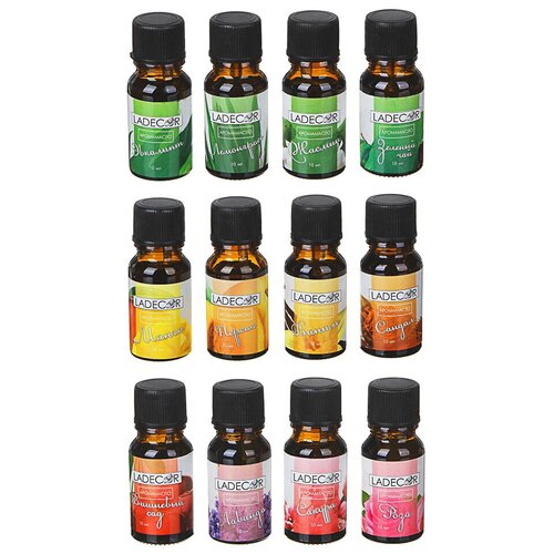 Аромамасло 10мл (12 ароматов)LADECOR