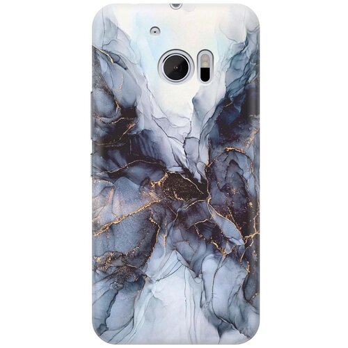 фото Cиликоновый чехол на htc 10 / one m10 / нтс 10 / ван м10 с принтом "черно-белый мрамор" gosso