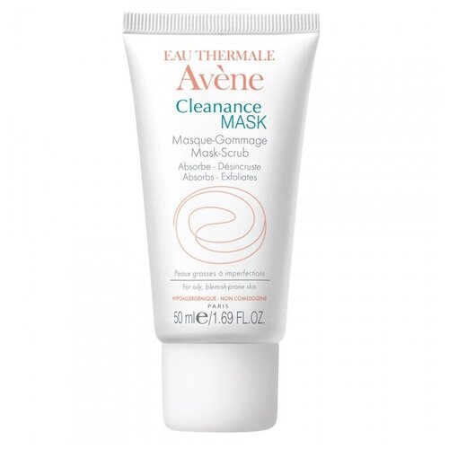 AVENE Маска-скраб Cleanance для глубокого очищения, 50 мл