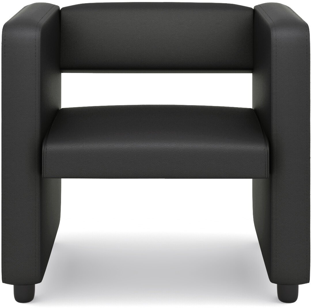 Кресло йокки, экокожа, черный, 71х59х68 (ДхГхВ) - фотография № 4