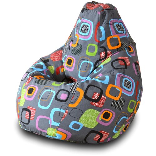 фото Пазитифчик кресло-груша мумбо 02 серый жаккард