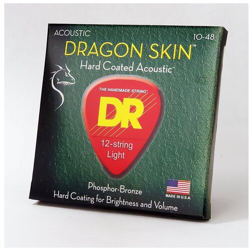 фото Dr strings dsa-10/12 dragon skin струны для 12-струнной акустической гитары