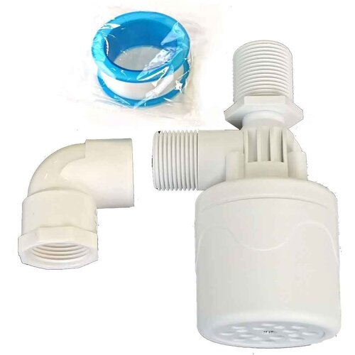 Клапан контроля уровня воды набор угловой 3/4 пластик цвет белый клапан контроля уровня воды набор угловой 3 4 пластик цвет белый