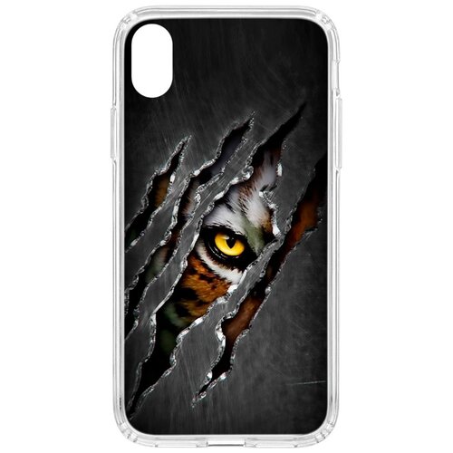 фото Чехол на iphone xr kruche print тигриный глаз