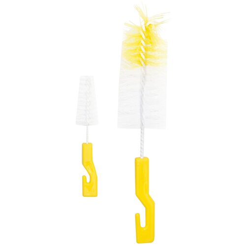 фото Крошка я набор ёршиков для мытья бутылочек и сосок, желтый