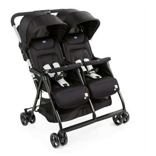 Прогулочная коляска для двойни Chicco Ohlala Twin, black night